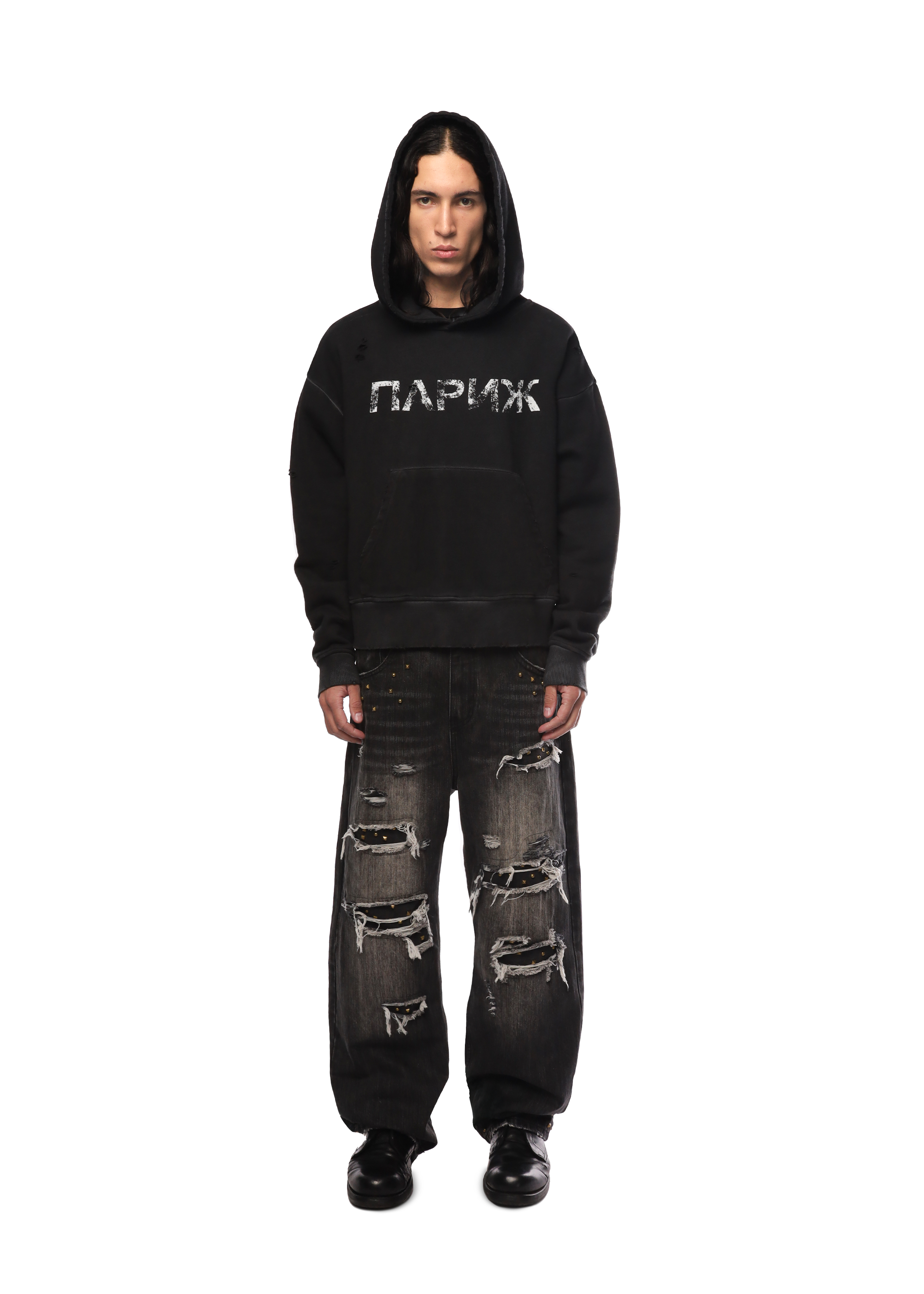 PARIS HOODIE in BLACK
