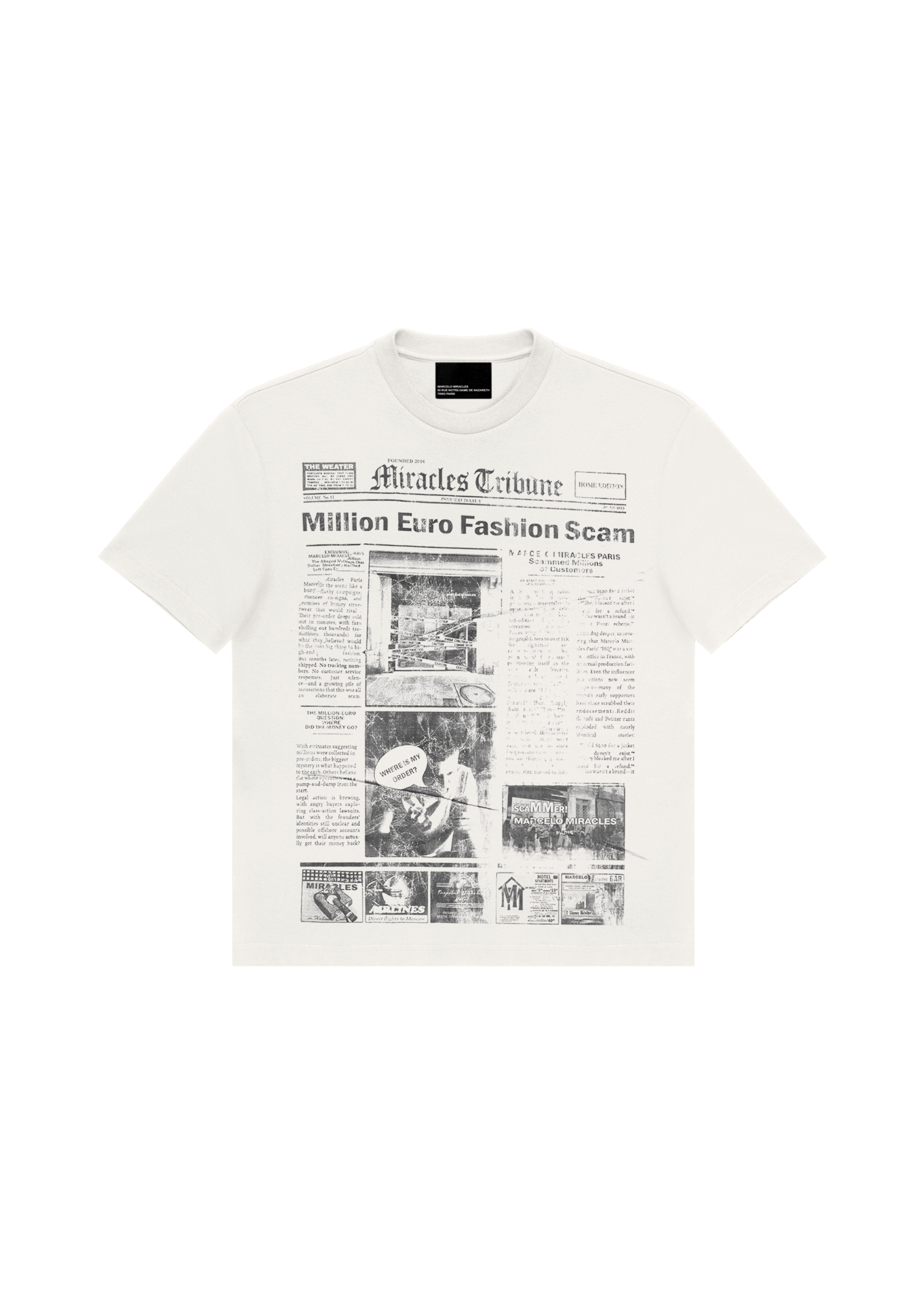 SCAM T-SHIRT in MILKY WHITE