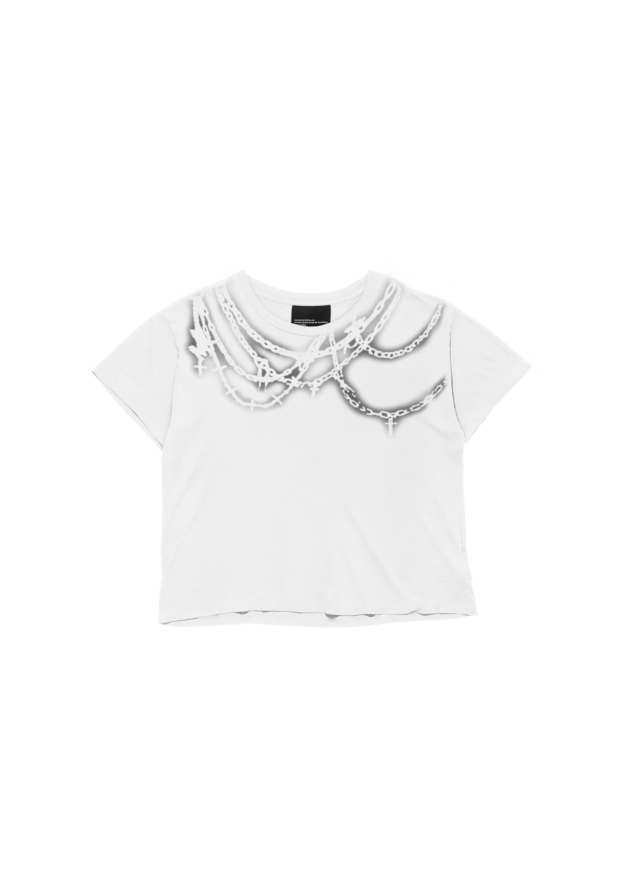 CHAINS TEE in WHITE