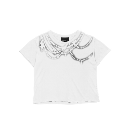 CHAINS TEE in WHITE