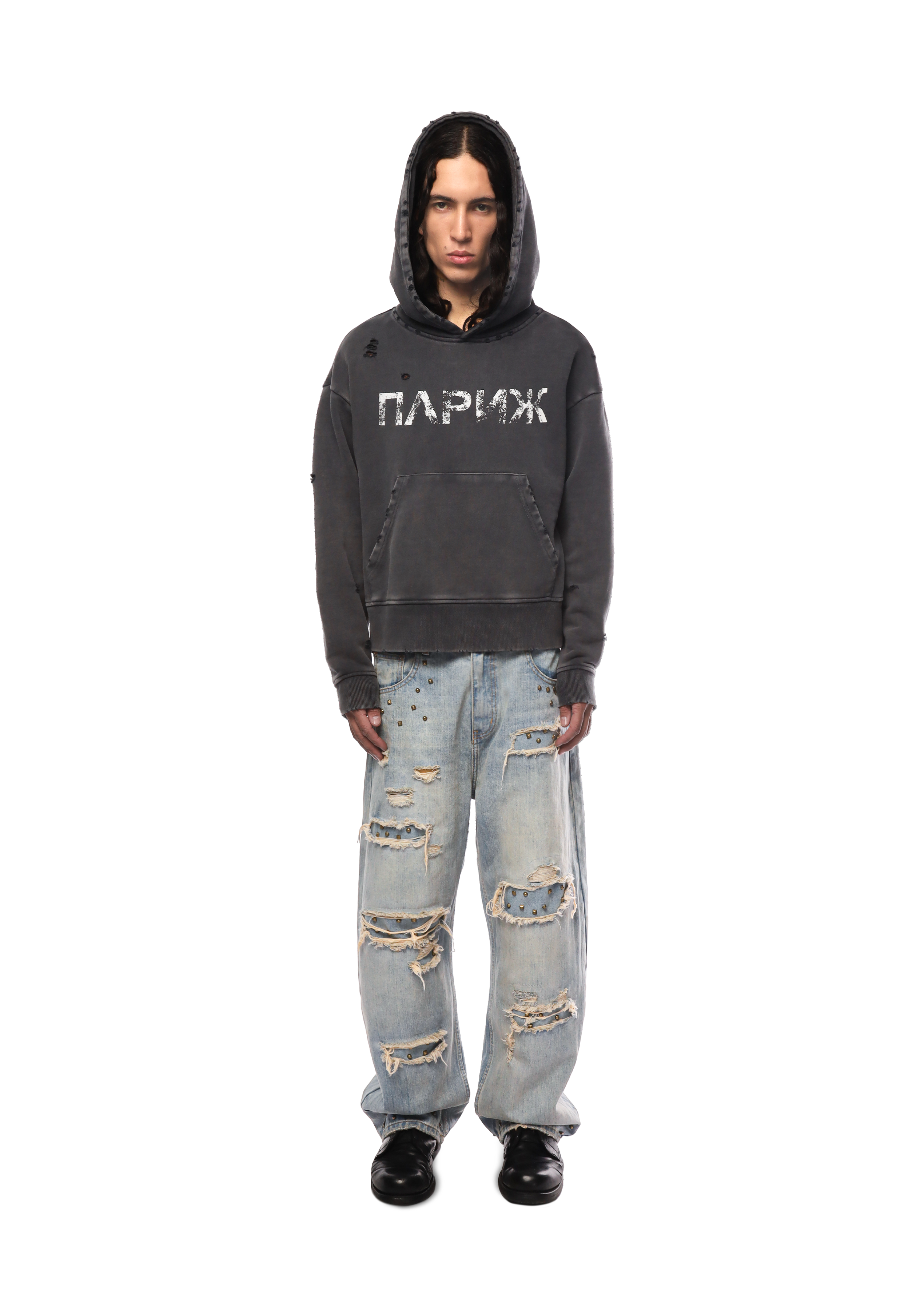 PARIS HOODIE in GREY