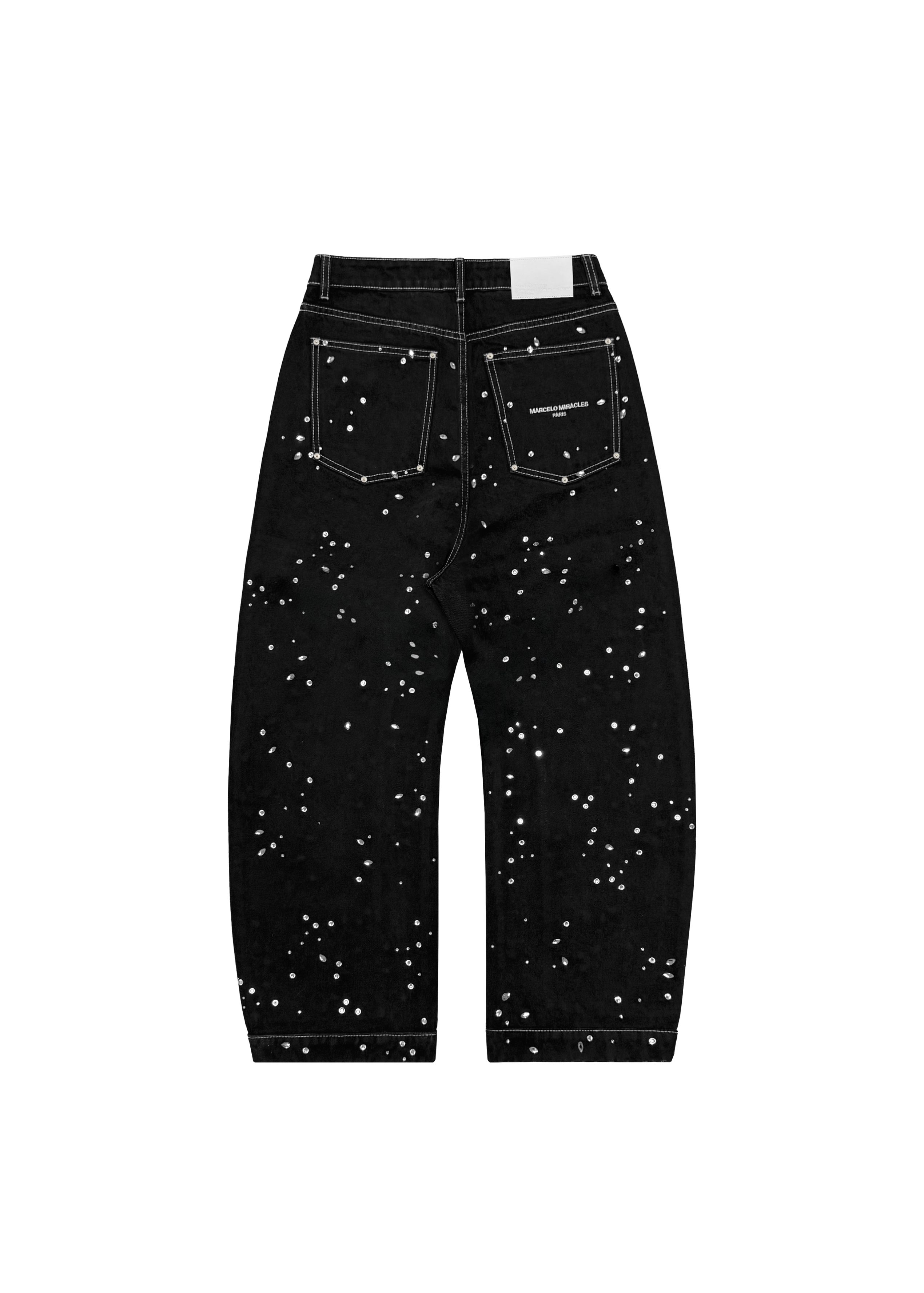 BARREL CRYSTAL DENIM in BLACK