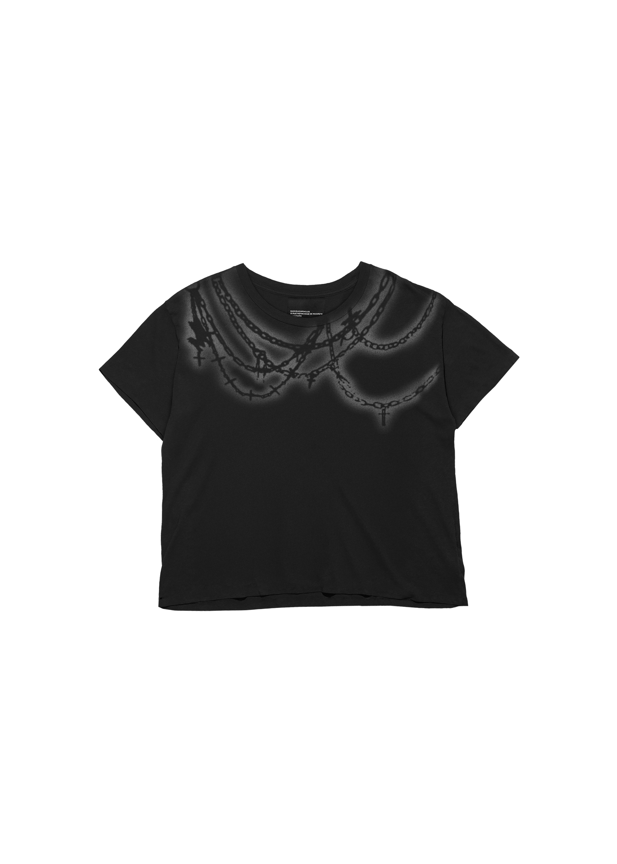 CHAINS TEE in BLACK