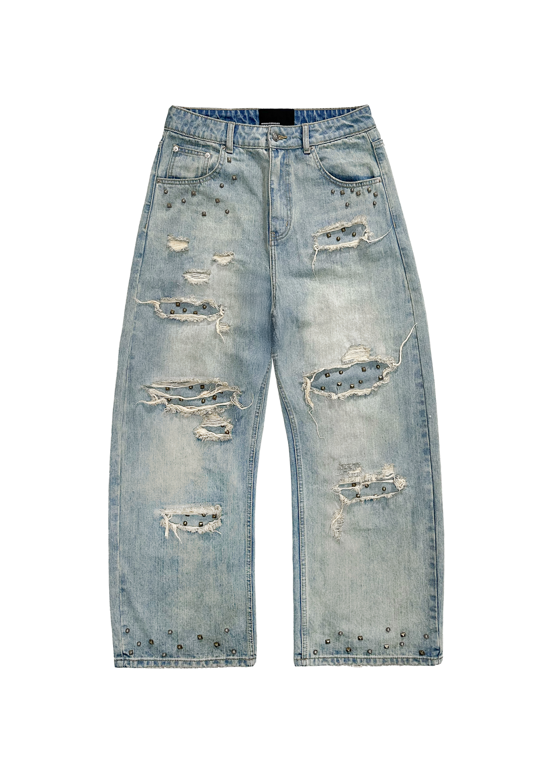 27 CLUB DISTRESSED DENIM in BLUE