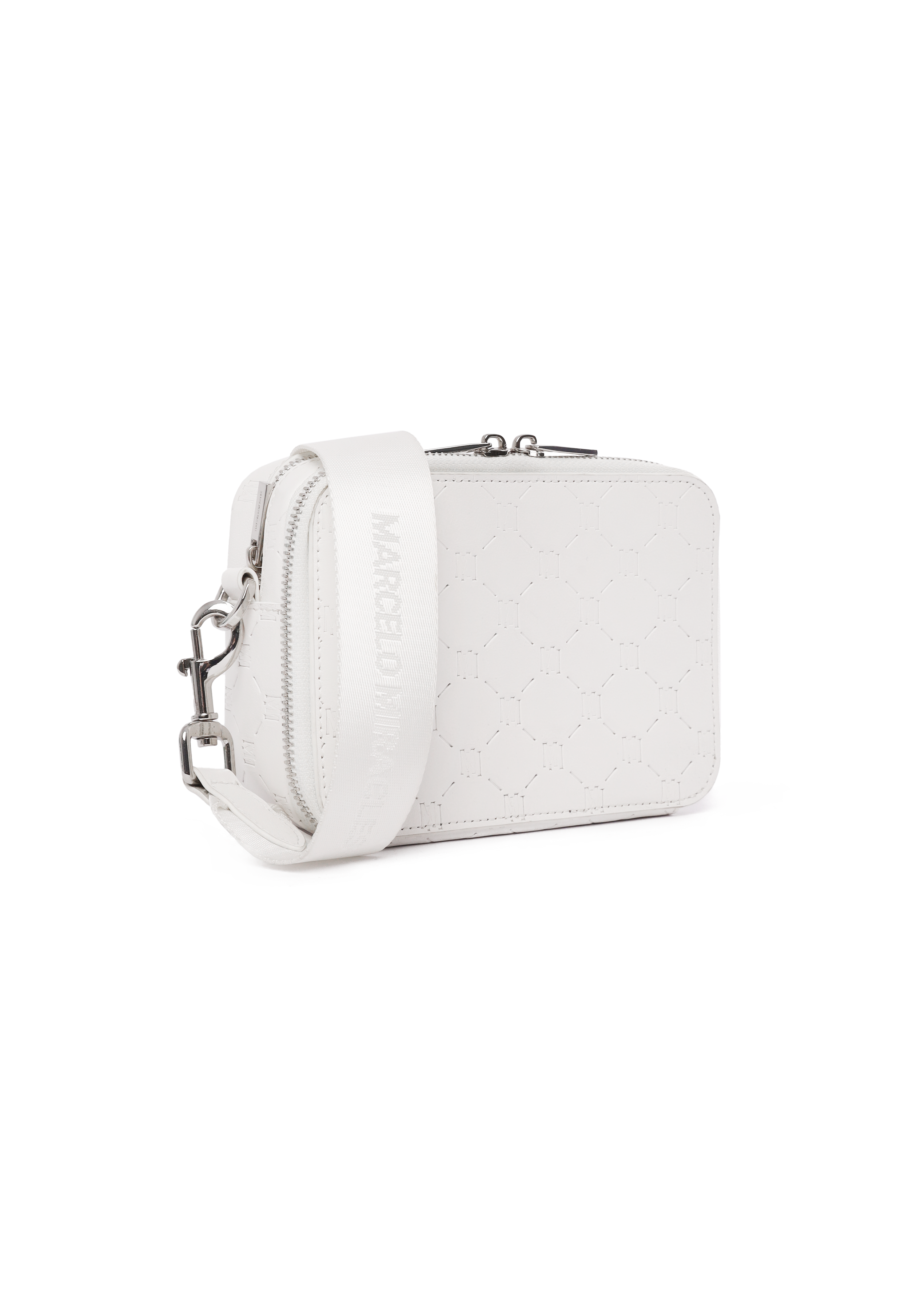 MONOGRAM SHOULDER BAG in WHITE