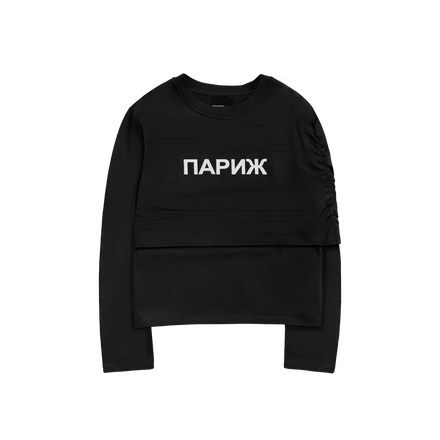 PARIS LONGSLEEVE in BLACK