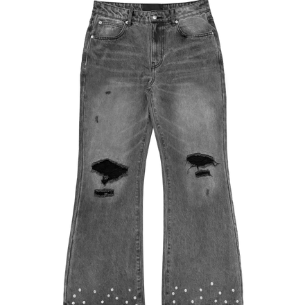 SERPENT FLARE DENIM in GREY