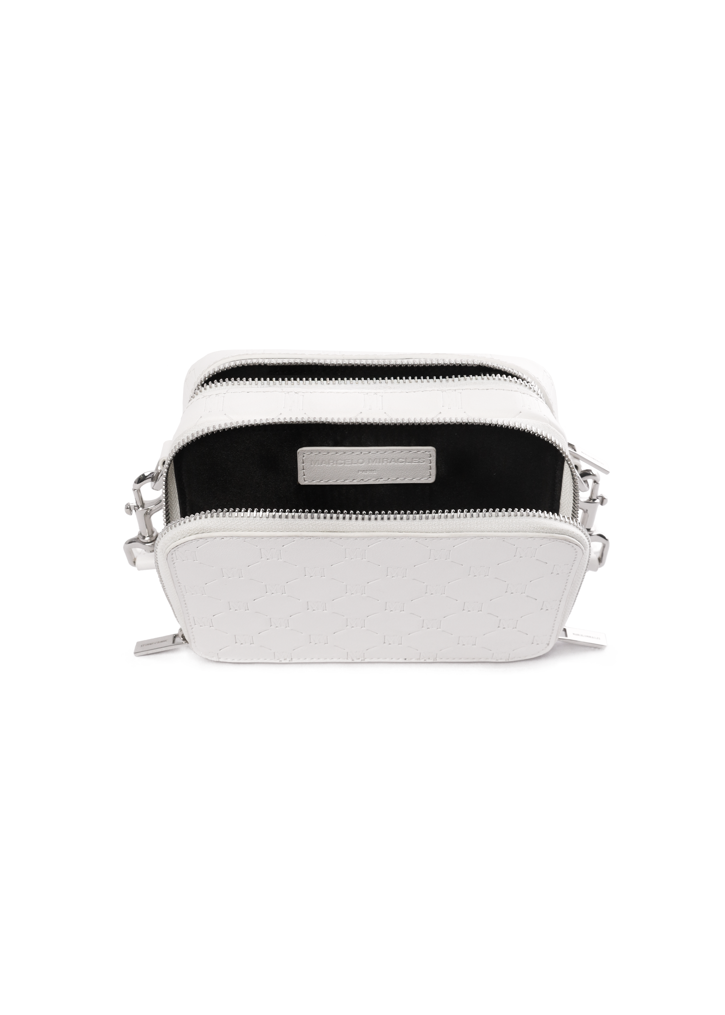 MONOGRAM SHOULDER BAG in WHITE