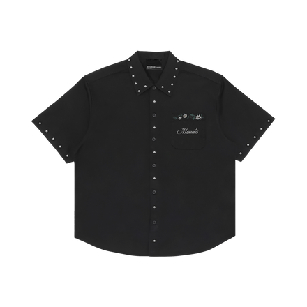 FLOWER SHIRT in BLACK