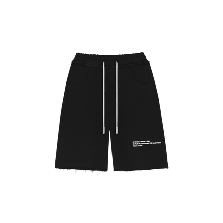 ADDRESS LOGO SHORTS in BLACK