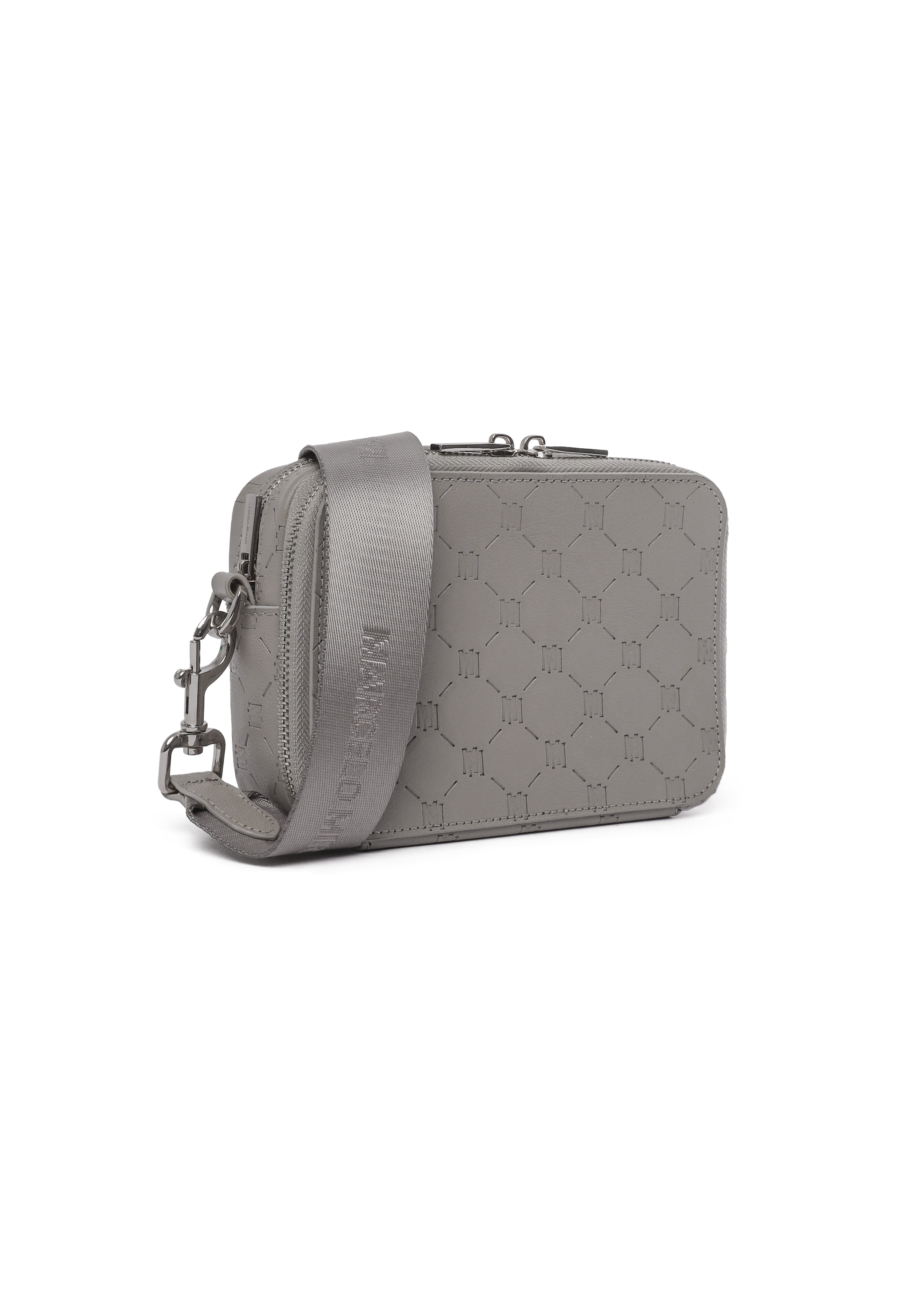 MONOGRAM SHOULDER BAG in GREY