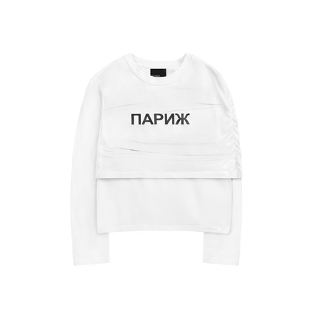 PARIS LONGSLEEVE in WHITE