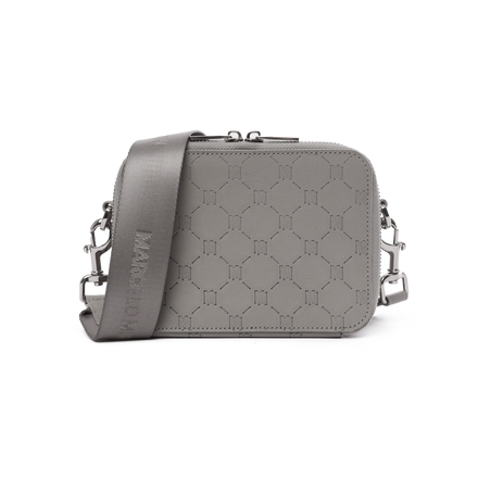 MONOGRAM SHOULDER BAG in GREY