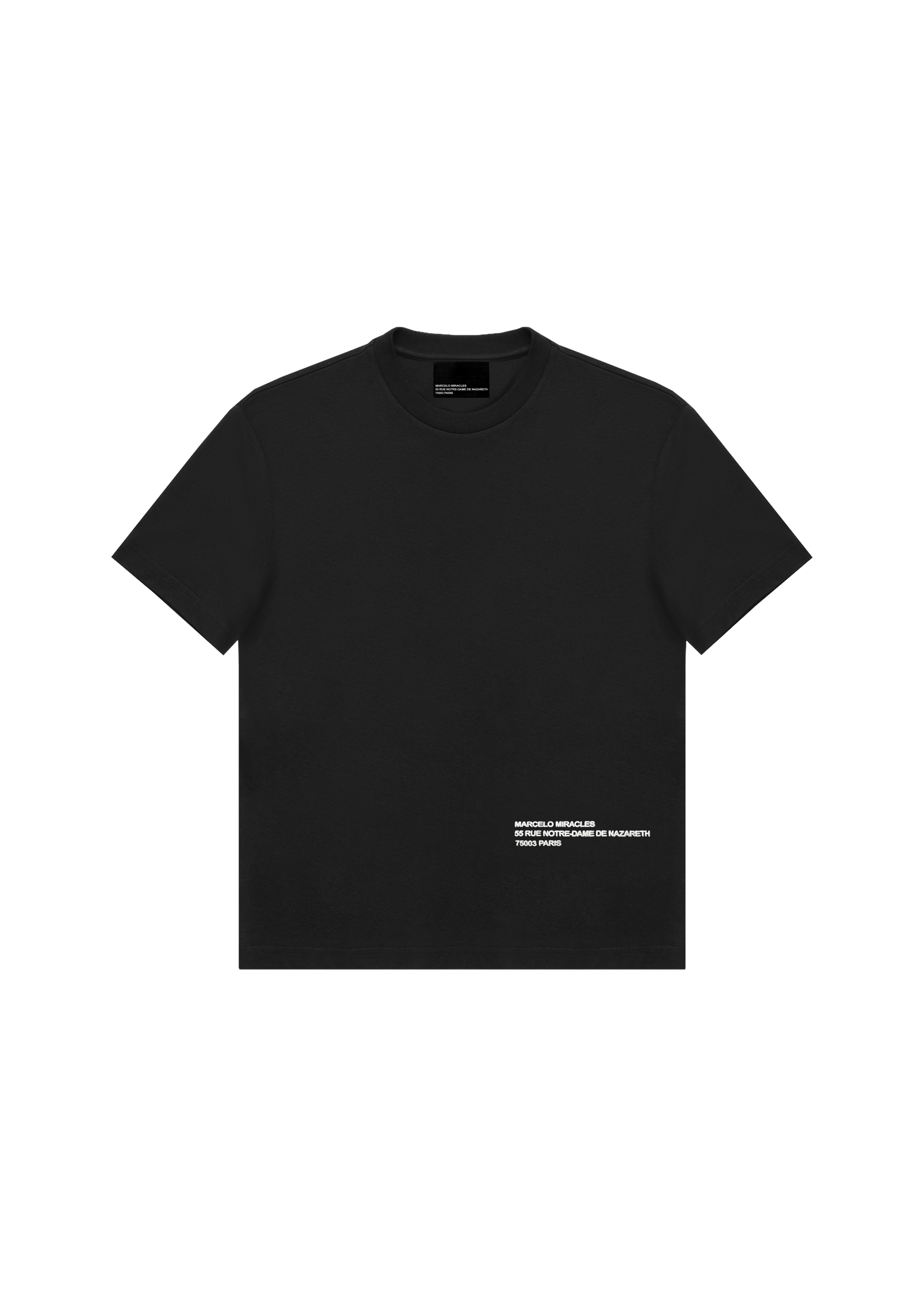 ADDRESS LOGO T-SHIRT in BLACK