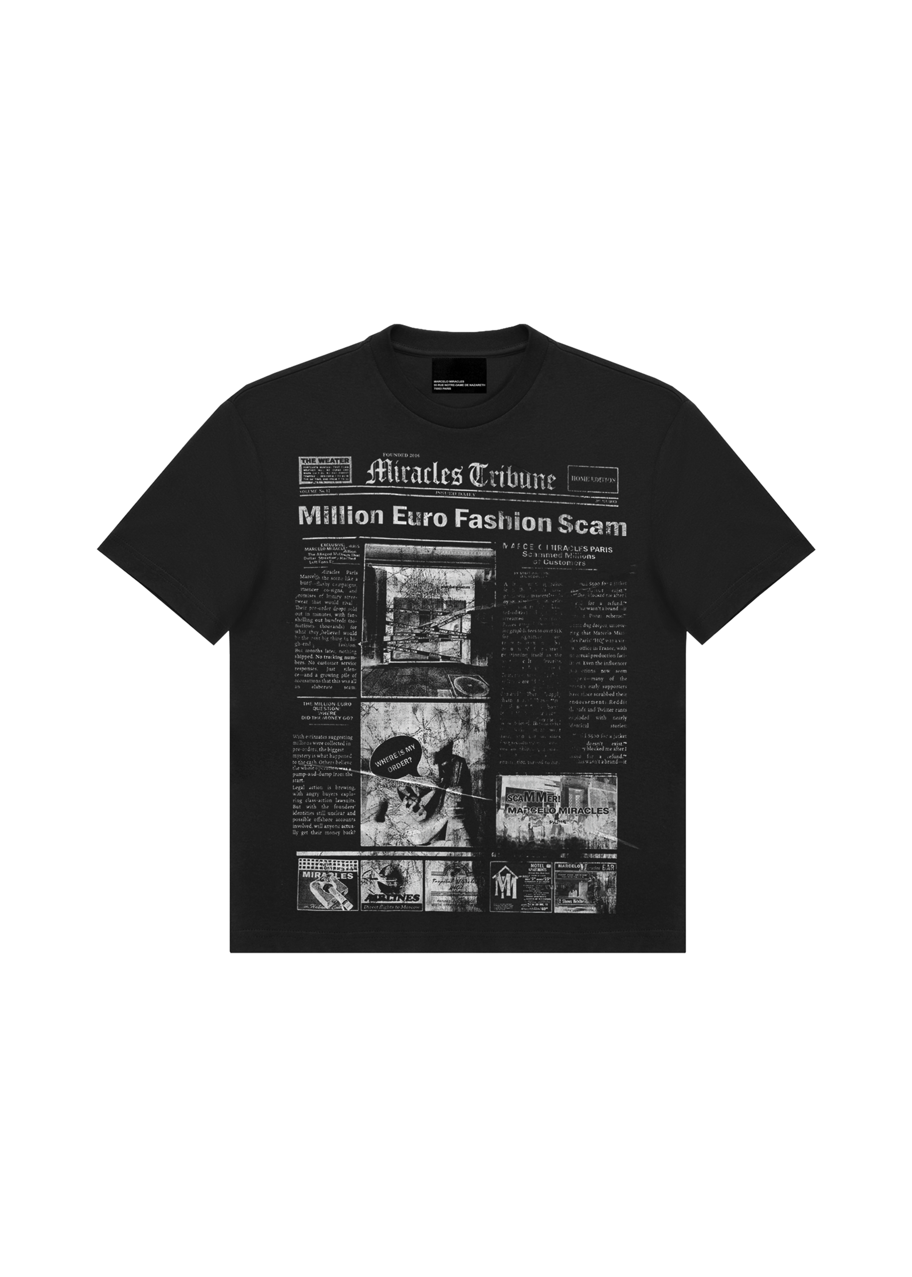 SCAM T-SHIRT in BLACK