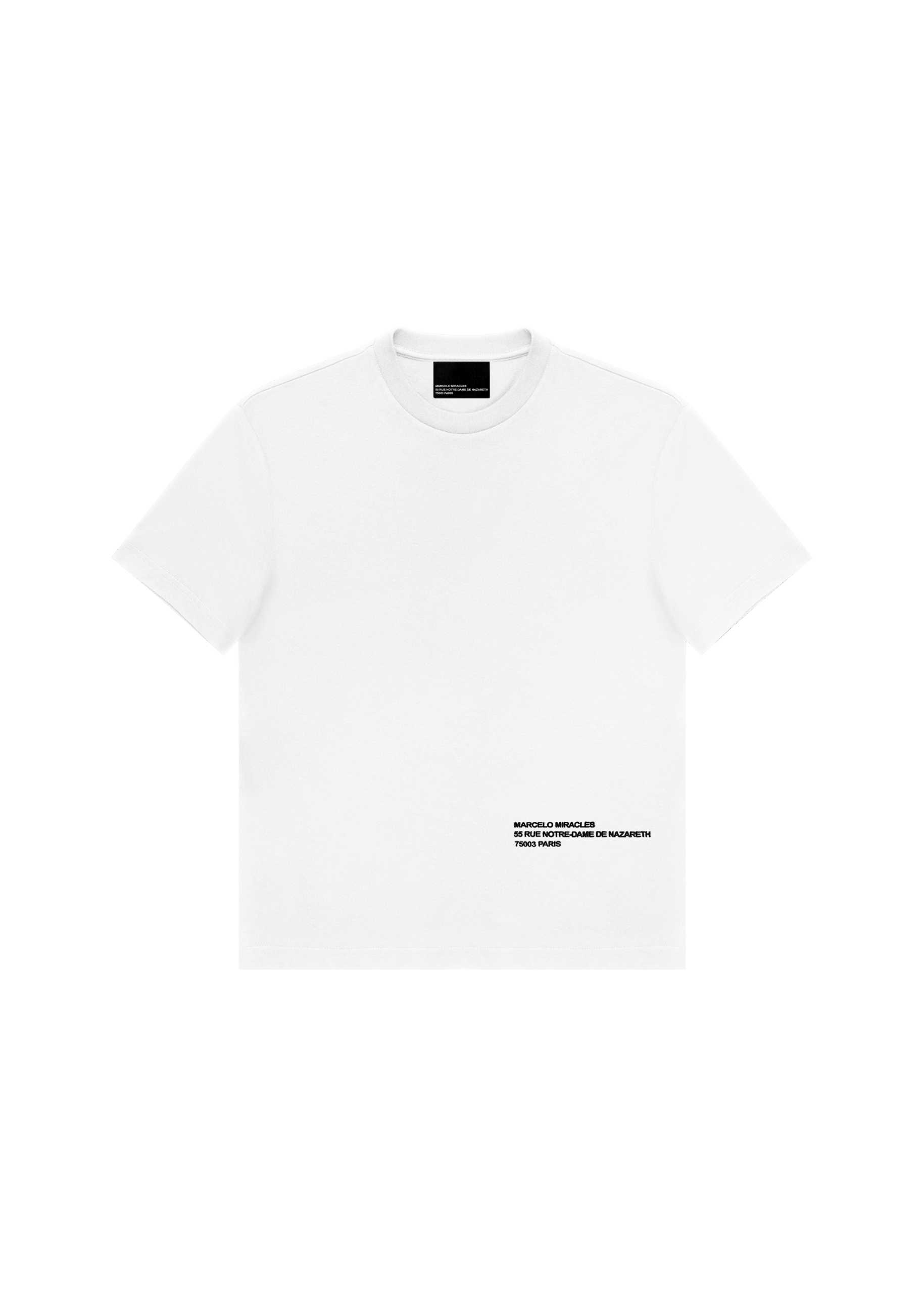 ADDRESS LOGO T-SHIRT in WHITE