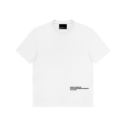 ADDRESS LOGO T-SHIRT in WHITE
